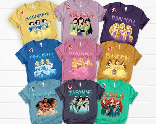 Discover Disney Princess Shirts, Matching Group Disney Shirts, Disney Bounding Shirts, Trending Unisex Tee, Disneyland Vacation Trip Gift 2025
