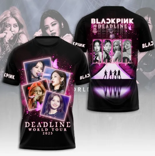 Discover BLACKPINK Deadline World Tour 2025 3D T-Shirt