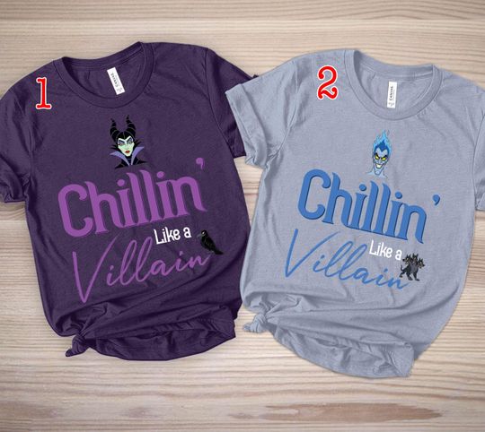 Descendants Shirts, Chillin_ Like a Villain Shirts, Maleficent Shirts, Sleeping Beauty Shirt, Disney Villain Shirts, Disney World Shirts