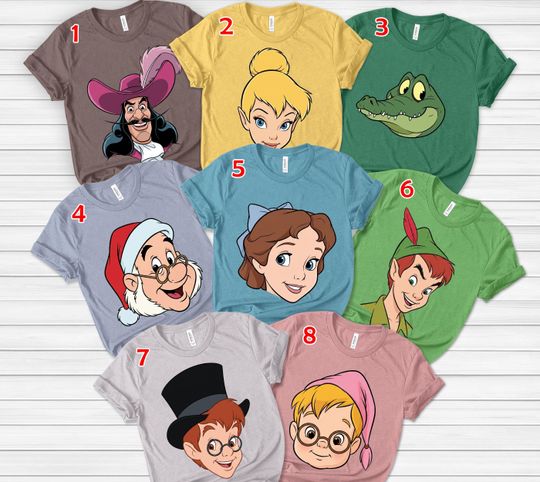 Custom Peter Pan Disney Shirt, Tinkerbell Peter Pan Shirt, Wendy Hook Micheal, Lost Boy Adventure, Neverland Family Vacation Shirt,