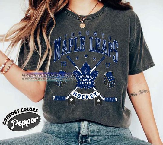 Discover Toronto Maple Leafs Hockey Comfort Colors T-shirt, Unisex Tee Shirt for Sports Fans, Graphic Sports Tee, Leafs Team Shirt, Hockey Fan
