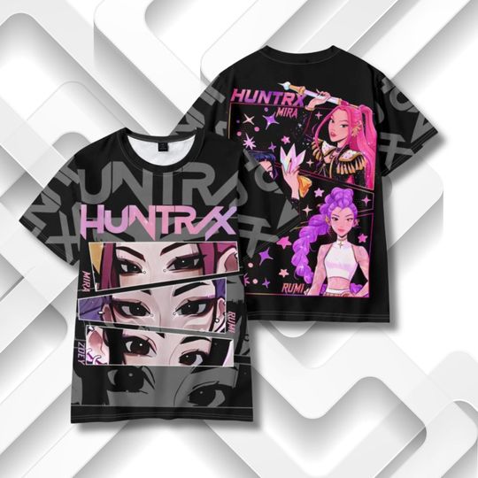 Discover K-Pop Anime 3D Print T-Shirt: Colorful Graphic Streetwear