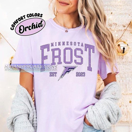 Discover Minnesota Frost Hockey Vintage Comfort Colors T- Shirt, Comfort Colors Youth Adult Unisex T-shirt