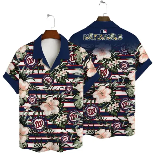Discover Washington Nationals Paradise Cove Hawaiian Shirt Summer Aloha S-5XL