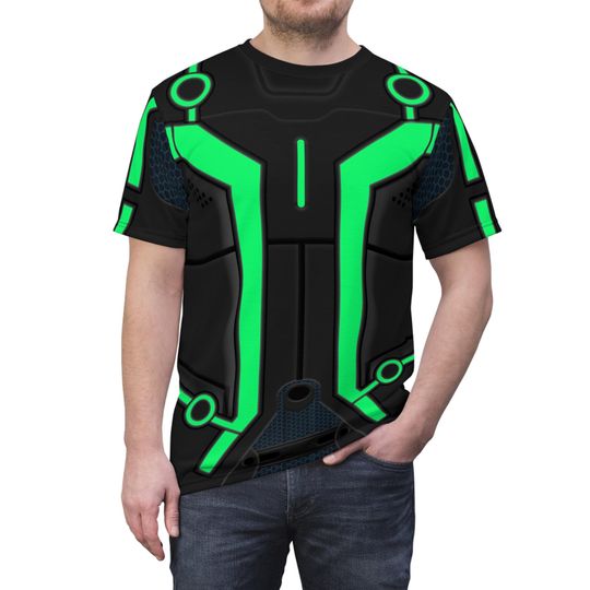 Discover Green Tron Shirt, Tron Legacy Costume, Tron City Cosplay, Tomorrowland Ride, Magic Kingdom Outfits, Walt Disney World Roller Coaster Gifts
