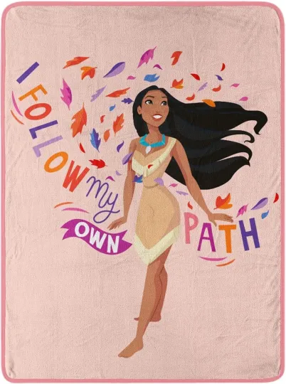Discover Disney Pocahontas "Follow My Own Path” Blanket, Fleece Blanket