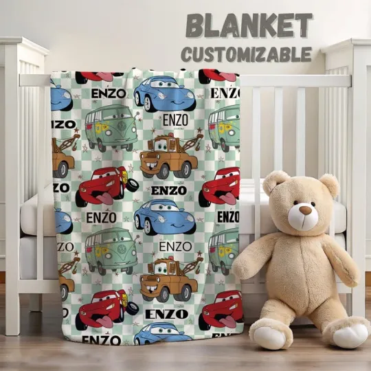 Discover Disney Lightning McQueen And Friends 66 Fleece Blanket