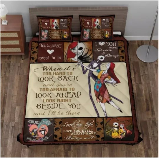 Discover We’re Simply Meant To Be I Love You Forever Jack Loves 3D Quilt Bedding Set