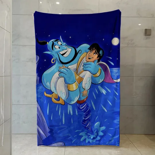 Discover Disney Blanket Cartoon Aladdin And The Magic Lamp Fleece Blanket Bedding
