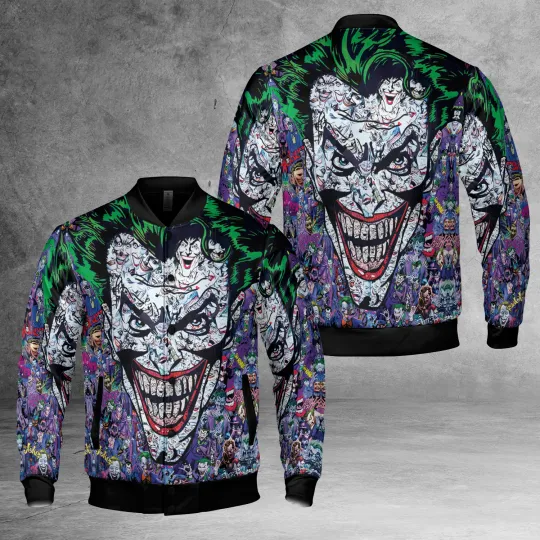 Horror Joker Clown Smile Face Ha Ha Ha Why So Serious Colorful Jacket