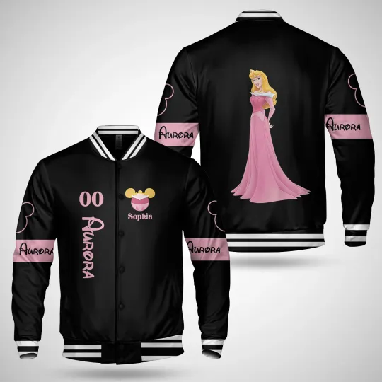 Discover Personalized Beautiful Aurora Princess Sleeping Beauty Character Fan Gift Jacket