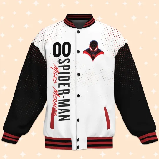 Personalized Spiderman Miles Morales Supehero Gift For Fan Baseball Jacket