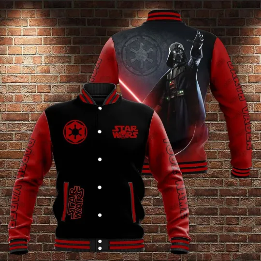 Discover Personalized Star Wars Love Darth Vader Gift For Him Dad Grandpa Baseball Jacket