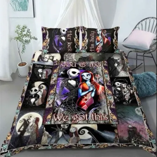 Discover Her Jack His Sally You And Me We Got This Happy Valentine 3D Quilt Bedding Set