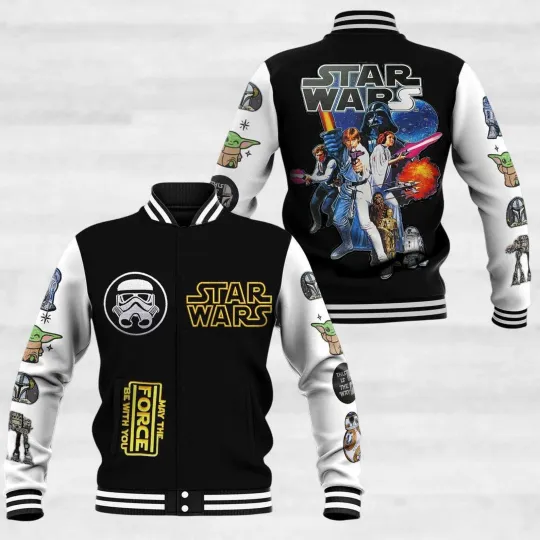 Discover Galaxy's Edge May The Force Be With You Star Wars Fans Baseball Jacket