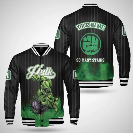 Personalized Bruce Hulk Superhero So Many Stairs Incredible Hulk Jacket