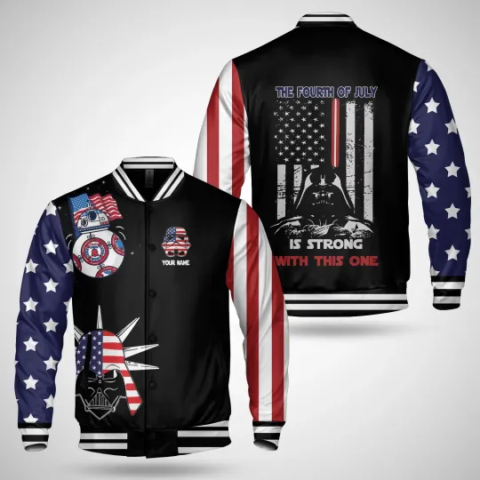 Personalized Star Wars Darth Vader The 4th Of July Is Strong With This Jacket