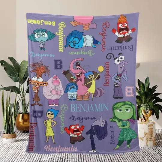 Discover Personalized Disney Go To Sleep Anxiety Inside Out 2 Fleece Blanket