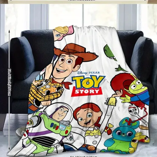 Discover Custom Name Toy Story Fleece Blanket, Disney Blanket, Best Present