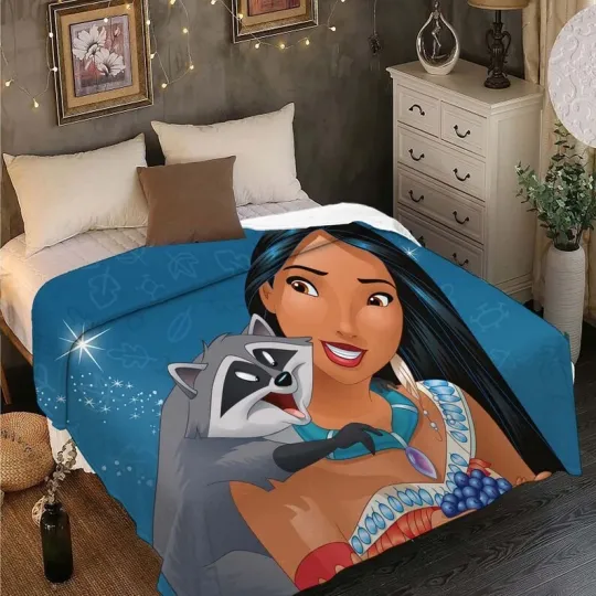 Discover Personalized Disney Pocahontas Blankets Custom Name, Fleece Blanket