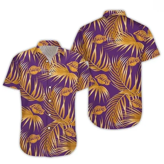 Discover LA Lakerss Basketball Team Hawaiian Shirt Button Down Unisex Adults, Gift for Fan