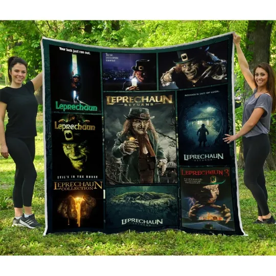 Leprechaun Quilts, Leprechaun Horror Movie Quilt Blanket