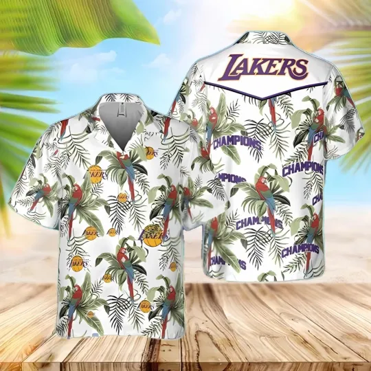 Discover LA Lakerss Basketball Team Hawaiian Shirt Button Down Unisex Adults, Gift for Fan