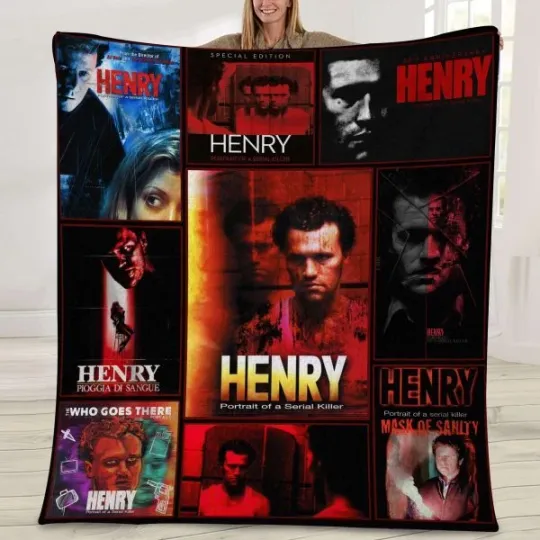 Henry Portrait Of A Serial Killer Blankets, Horror Movie Fleece, Sherpa Blanket