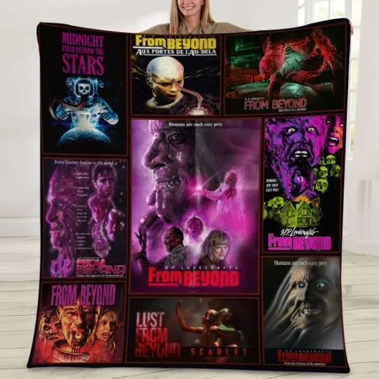 Discover From Beyond Blankets, Halloween Horror Movie Fleece, Sherpa Blanket