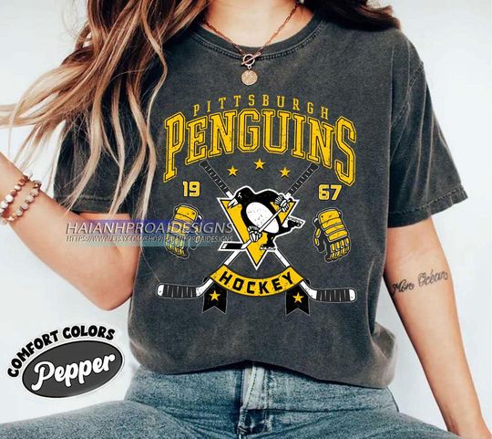 Discover Pittsburgh Penguins Hockey T-shirt, Shirt for Sports Fans, Penguins Team Shirt, Hockey Fan