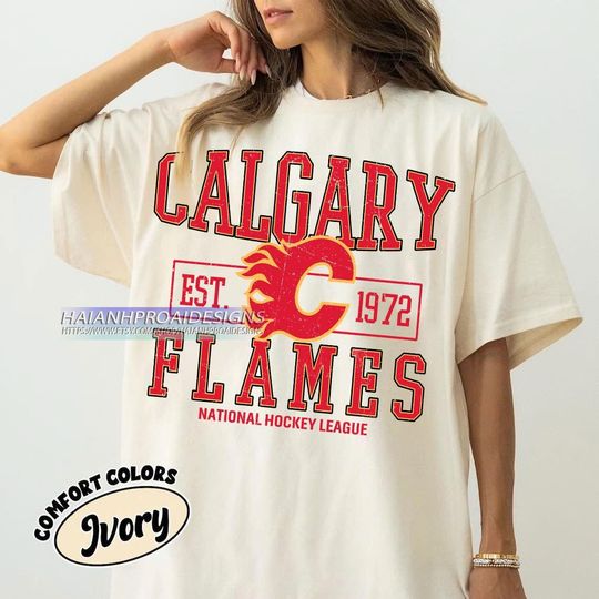 Discover Calgary Flames Hockey T-shirt, Calgary Hockey Gift For Fan