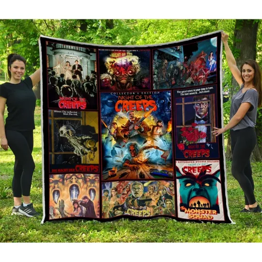 Night Of The Creeps Quilts, Night Of The Creeps Horror Movie Quilts Blanket