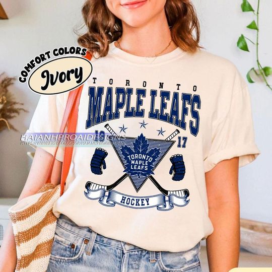Discover Vintage Toronto Maple Leafs Shirt, Hockey Tee, Retro Hockey Fan Shirt for Game Day