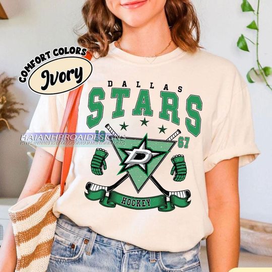 Vintage Dallas Stars Shirt, Hockey Tee, Retro Hockey Fan Shirt for Game Day