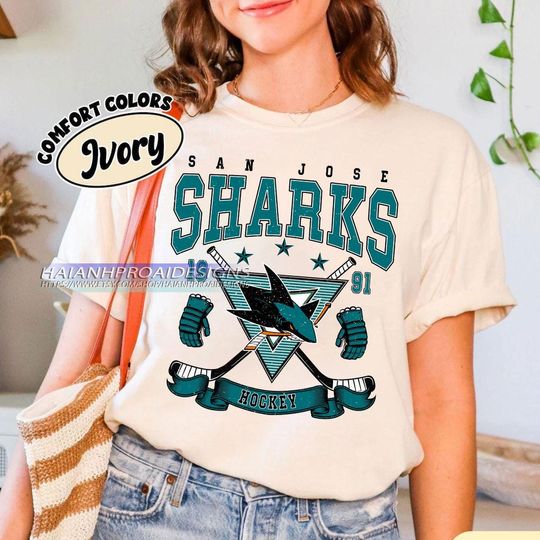 Discover Vintage San Jose Sharks Shirt, Hockey Tee, Retro Hockey Fan Shirt for Game Day