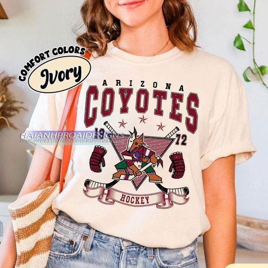 Discover Vintage Arizonna Coyotes Shirt, Hockey Tee, Retro Hockey Fan Shirt for Game Day