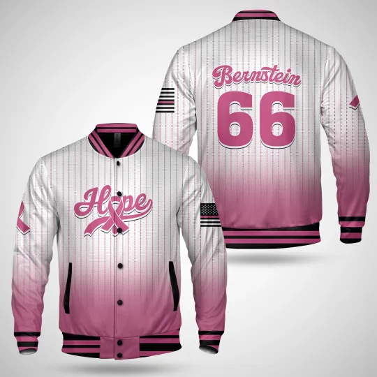 Discover Personalized Hope Breast Cancer Support Squad Pink Ribbon Jacket