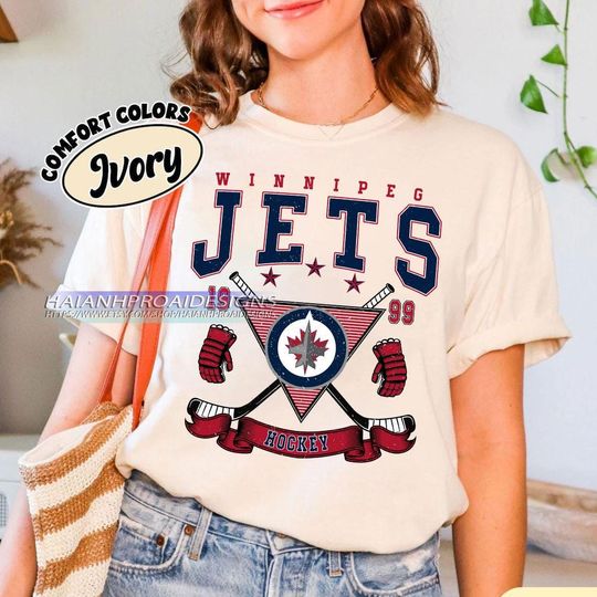Discover Vintage Winnipeg Jets Shirt, Hockey Tee, Retro Hockey Fan Shirt for Game Day