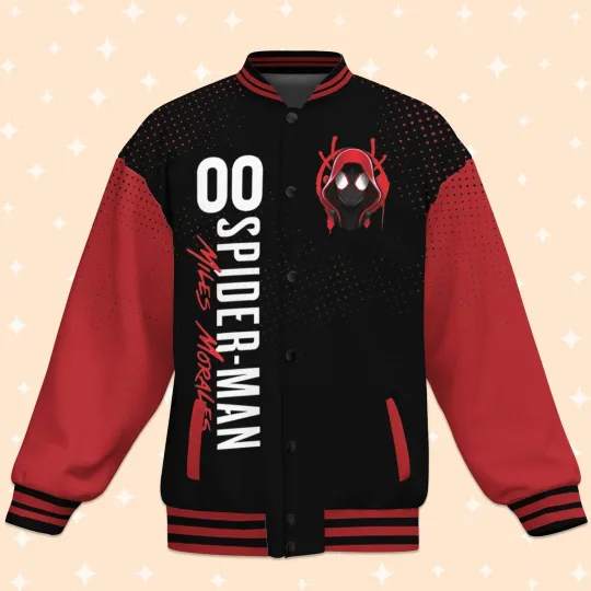 Personalized Spiderman Miles Morales Father's Day Gift For Him Baseball Jacket