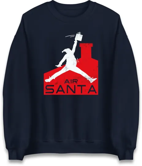 Discover Air Santa Christmas Basketball Holiday Sweatshirt