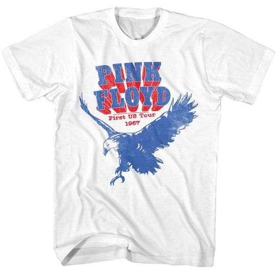 Discover Pink Floyd America Tour White T-Shirt