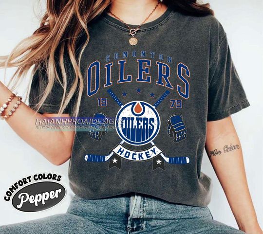Discover Edmonton Oilers Hockey Shirt, Hockey Tee, Retro Hockey Fan Shirt for Game Day