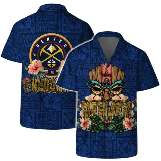 Discover Denver Basketball Team Nuggetss Hawaiian Shirt Button Down Unisex Adults, Gift for Fan