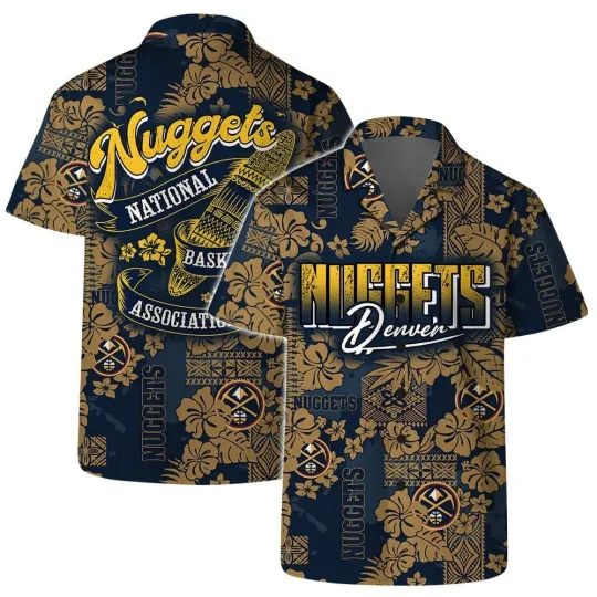 Discover Denver Basketball Team Nuggetss Hawaiian Shirt Button Down Unisex Adults, Gift for Fan