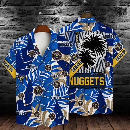 Discover Denver Basketball Team Nuggetss Hawaiian Shirt Button Down Unisex Adults, Gift for Fan