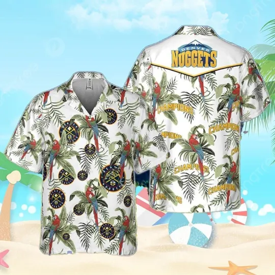 Discover Denver Basketball Team Nuggetss Hawaiian Shirt Button Down Unisex Adults, Gift for Fan