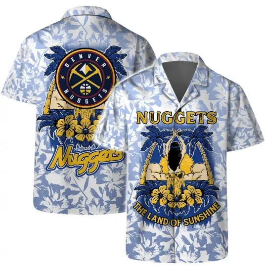 Discover Denver Basketball Team Nuggetss Hawaiian Shirt Button Down Unisex Adults, Gift for Fan