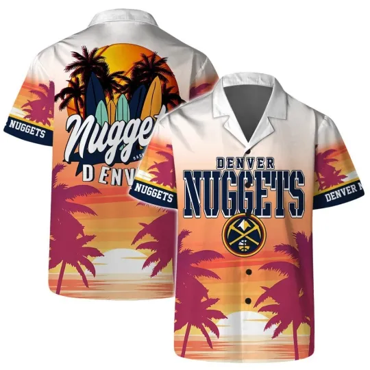 Discover Denver Basketball Team Nuggetss Hawaiian Shirt Button Down Unisex Adults, Gift for Fan