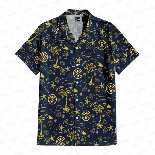 Discover Denver Basketball Team Nuggetss Hawaiian Shirt Button Down Unisex Adults, Gift for Fan