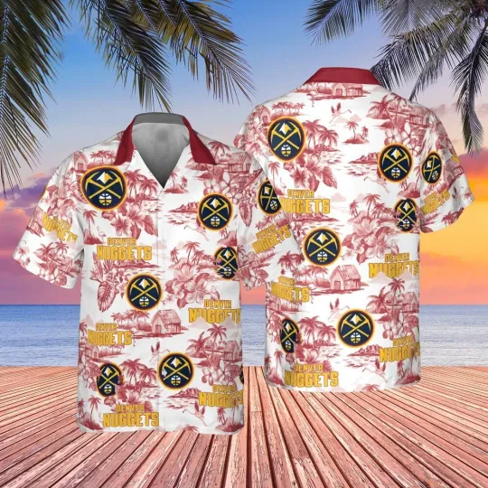 Discover Denver Basketball Team Nuggetss Hawaiian Shirt Button Down Unisex Adults, Gift for Fan